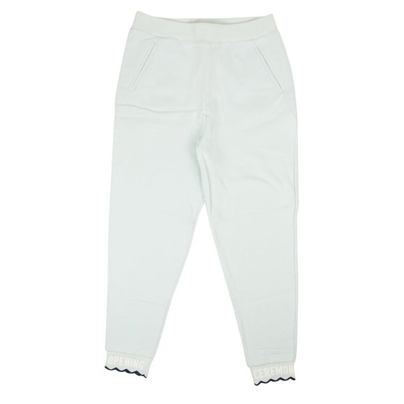 OPENING CEREMONY Dust Blue Cotton Scallop Logo Sweatpants Size L $150